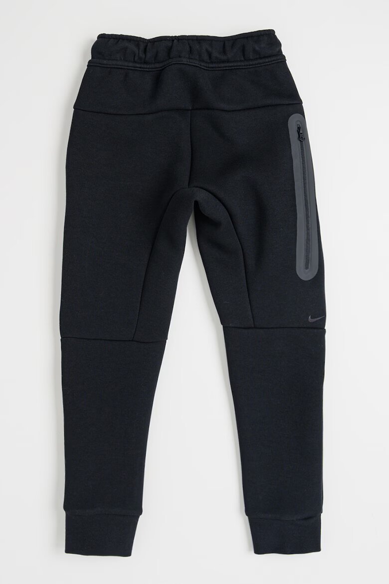 Nike Спортен панталон с памук с заден джоб с цип Черен/Tъмносив