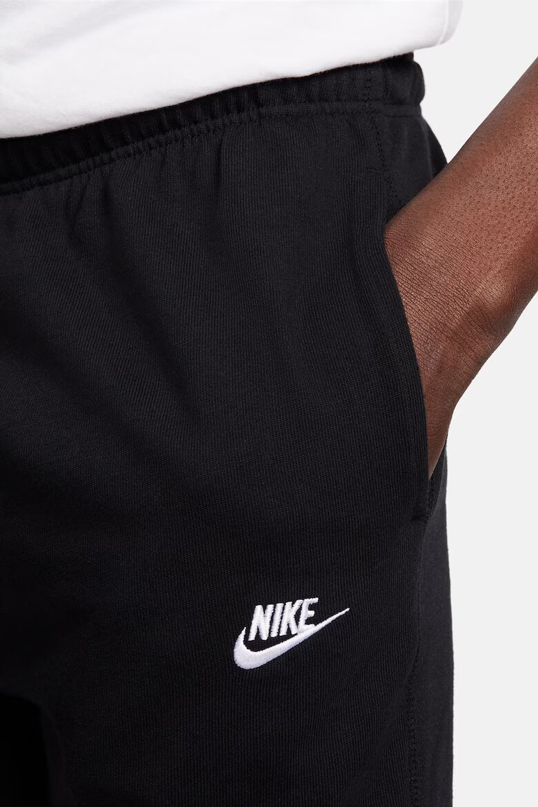 Nike Спортен панталон с връзка и средновисока талия Черен