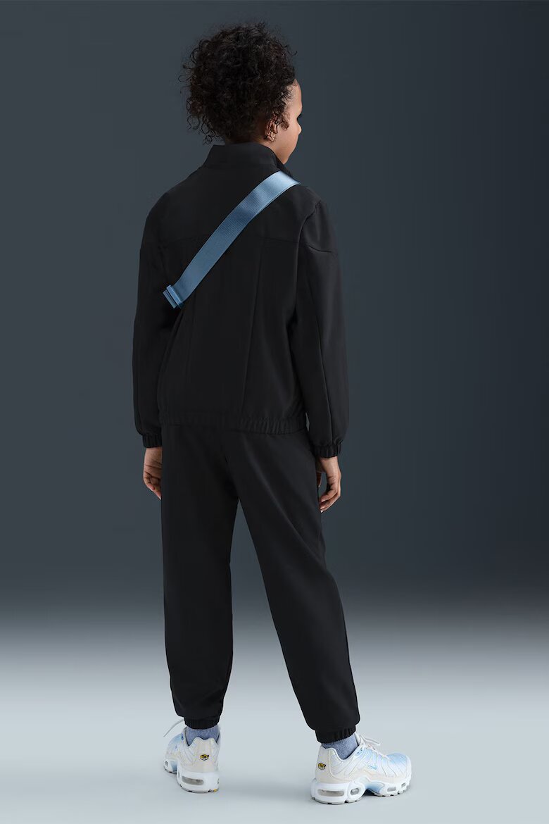 Nike Спортен панталон Sportswear с цип Бял/Избеляло черно
