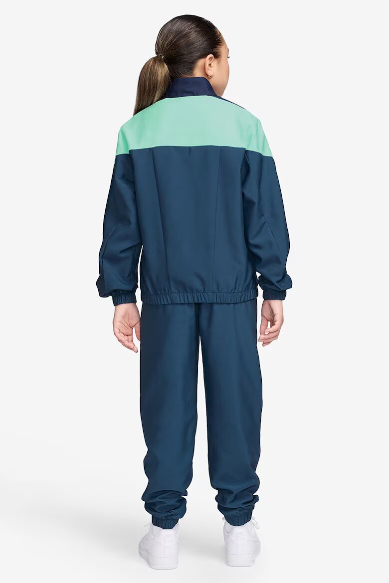 Nike Спортен панталон Sportswear с цип Тъмносин/Бледозелен