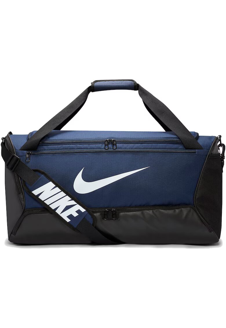 Nike Спортна чанта Brasilia 9.5 M - 60L - 64x30x30cm - Черен/Тъмносин