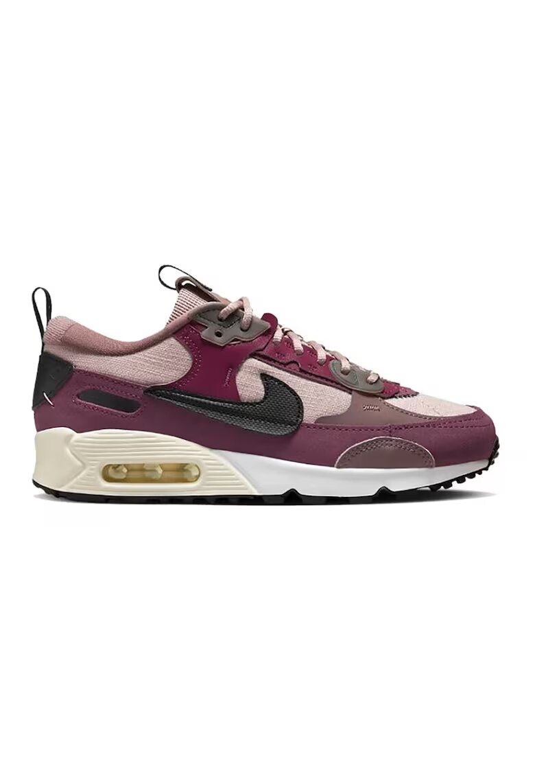 Nike Спортни обувки Air Max 90 Futura с връзки - Черен/Тъмновиолетов