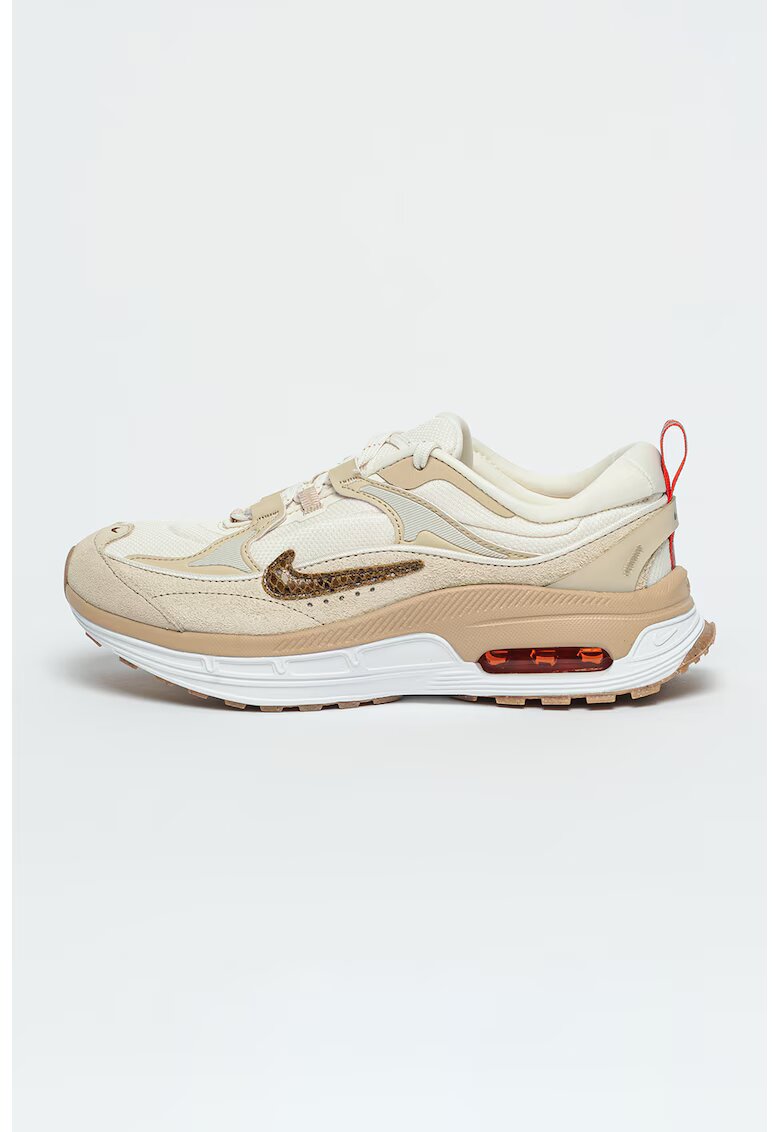 Nike Спортни обувки Air Max Bliss с велур - Слонова кост/Светлокафяв