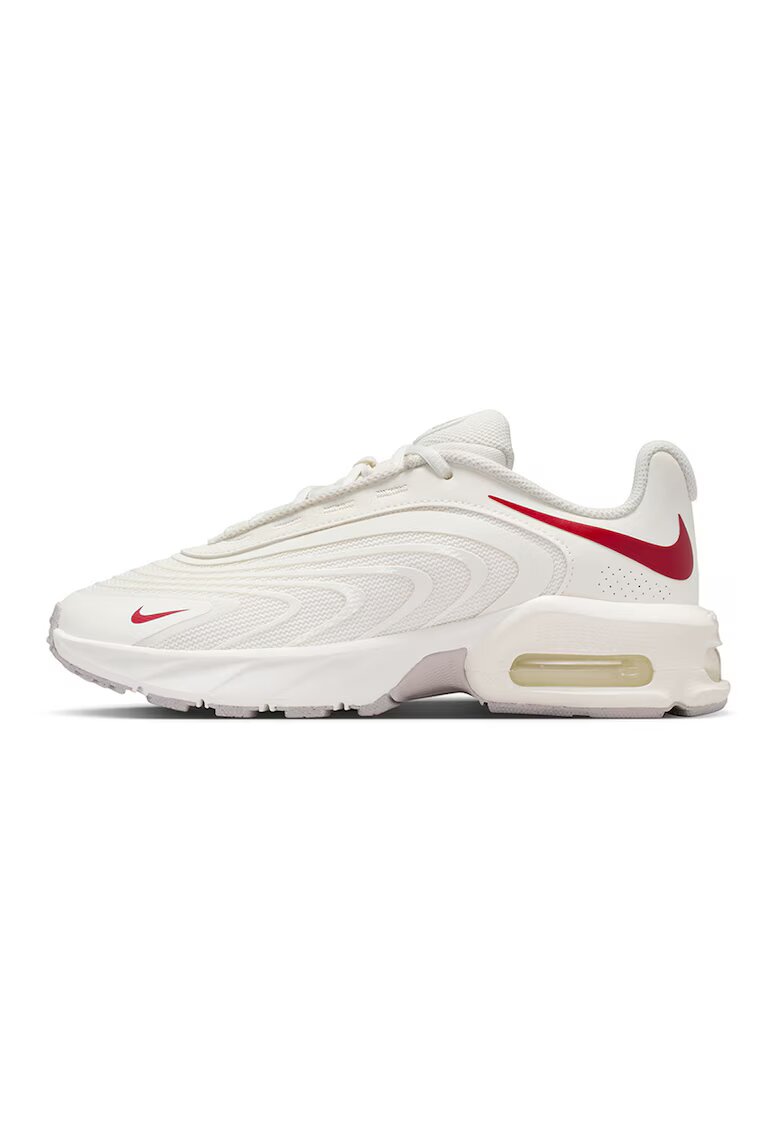 Nike Спортни обувки Air Max Fire от еко кожа и мрежеста материя - Червен/Мръснобял