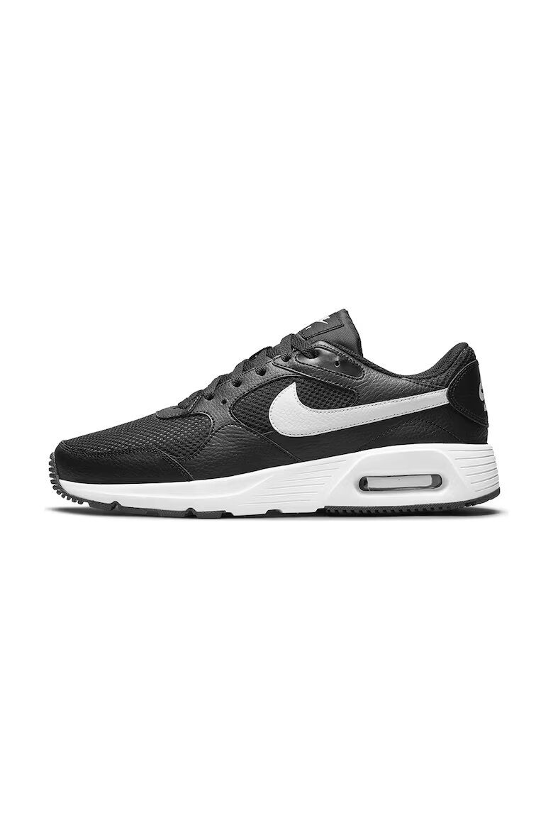 Nike Спортни обувки Air Max с кожа Черен