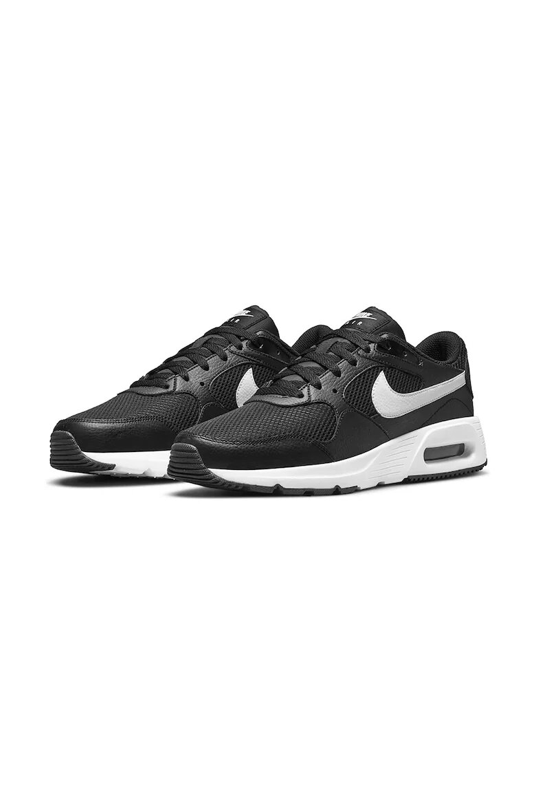 Nike Спортни обувки Air Max с кожа Черен