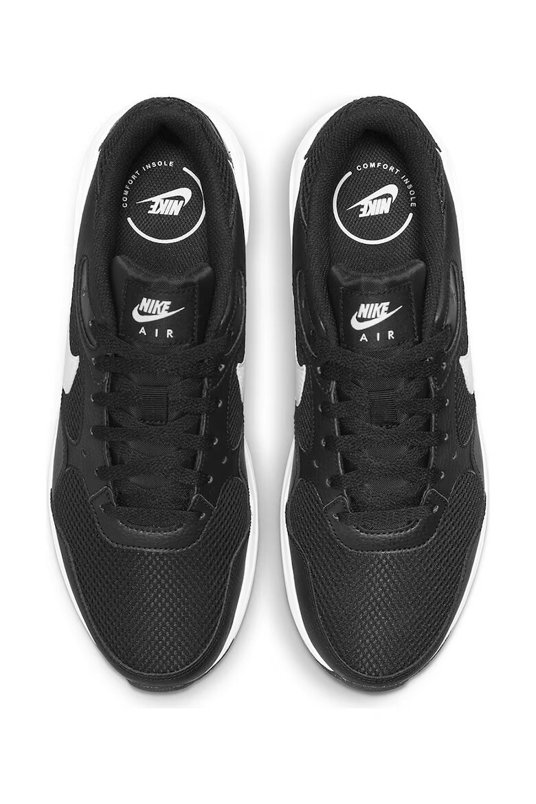 Nike Спортни обувки Air Max с кожа Черен