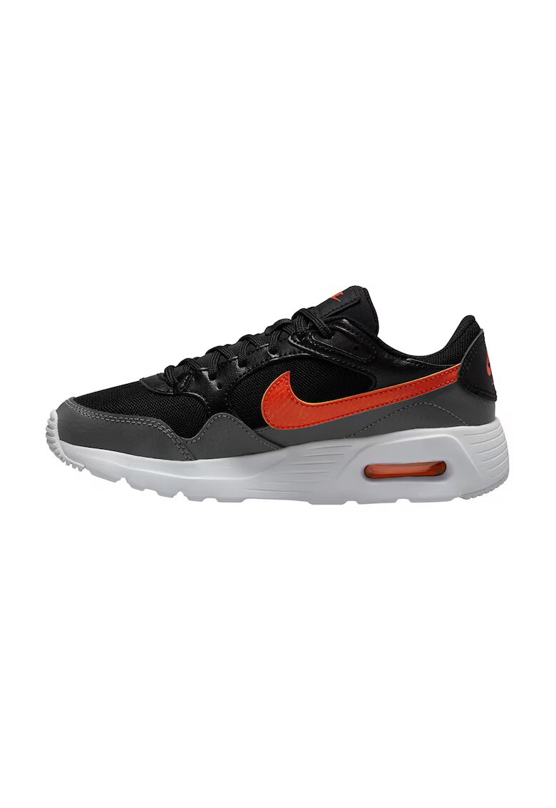 Nike Спортни обувки Air Max SC с кожа - Черен/Мандарина/Tъмносив