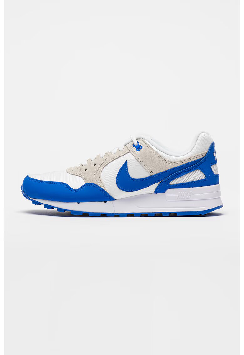 Nike Спортни обувки Air Pegasus '89 с велур - Бял/Кралско Синьо