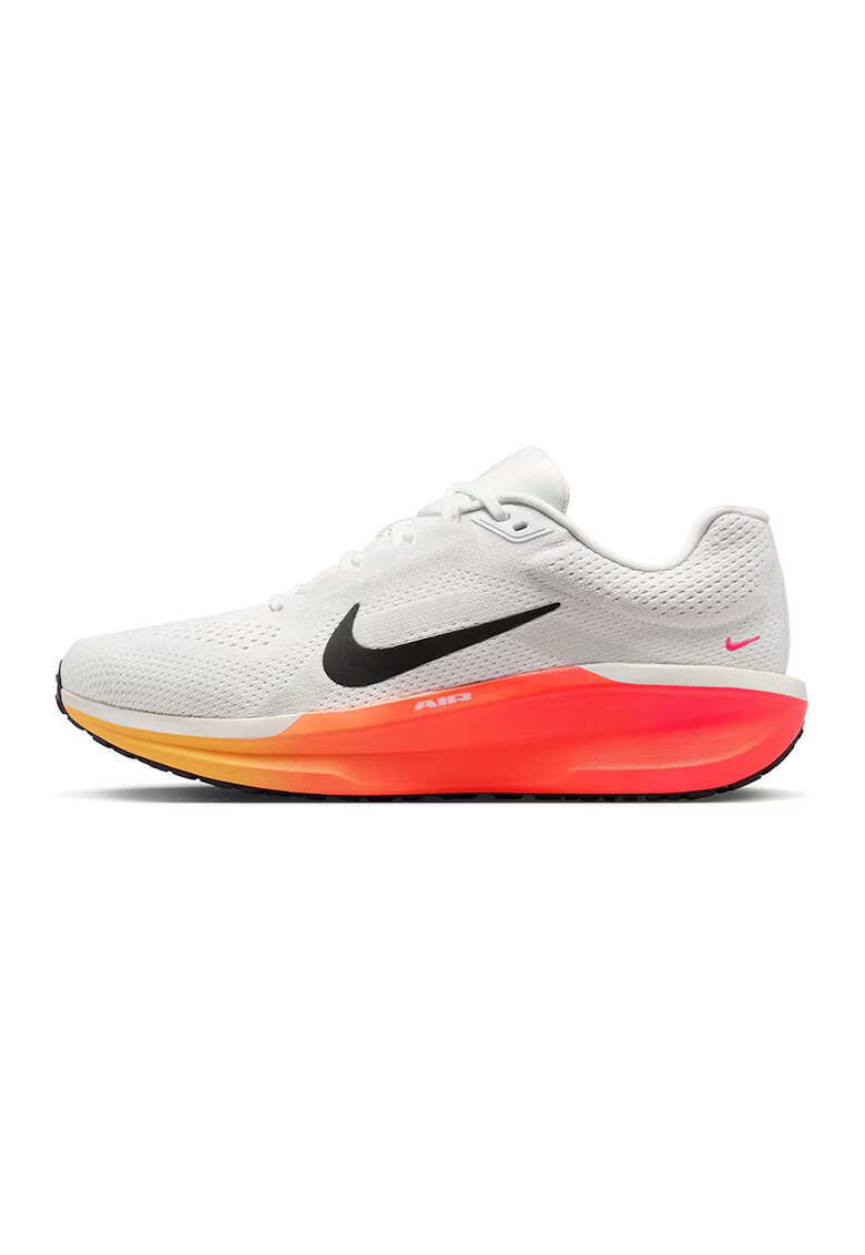 Nike Спортни обувки Air Winflo 11 с лого - за бягане - Черен/Мръснобял