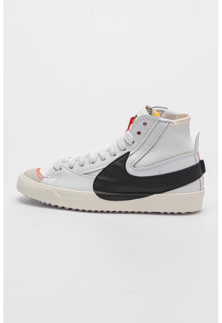 Nike Спортни обувки Blazer Low'' 77 от кожа и текстил - Бял/Черен