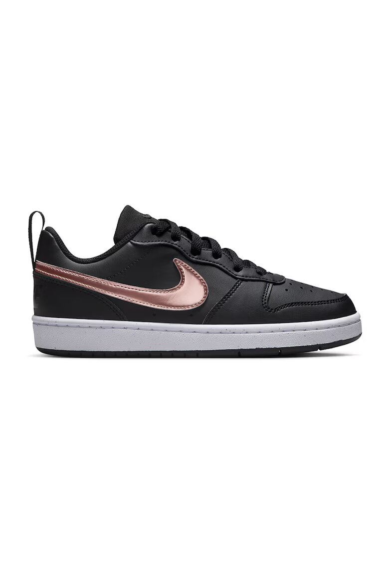 Nike Спортни обувки Court Borough Low Recraft от еко кожа - Черен/Розово златисто