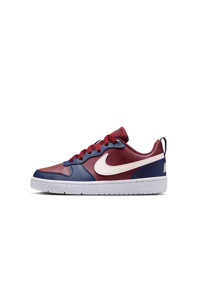 Nike Спортни обувки Court Borough от еко кожа - Бял/Бордо/Тъмносин