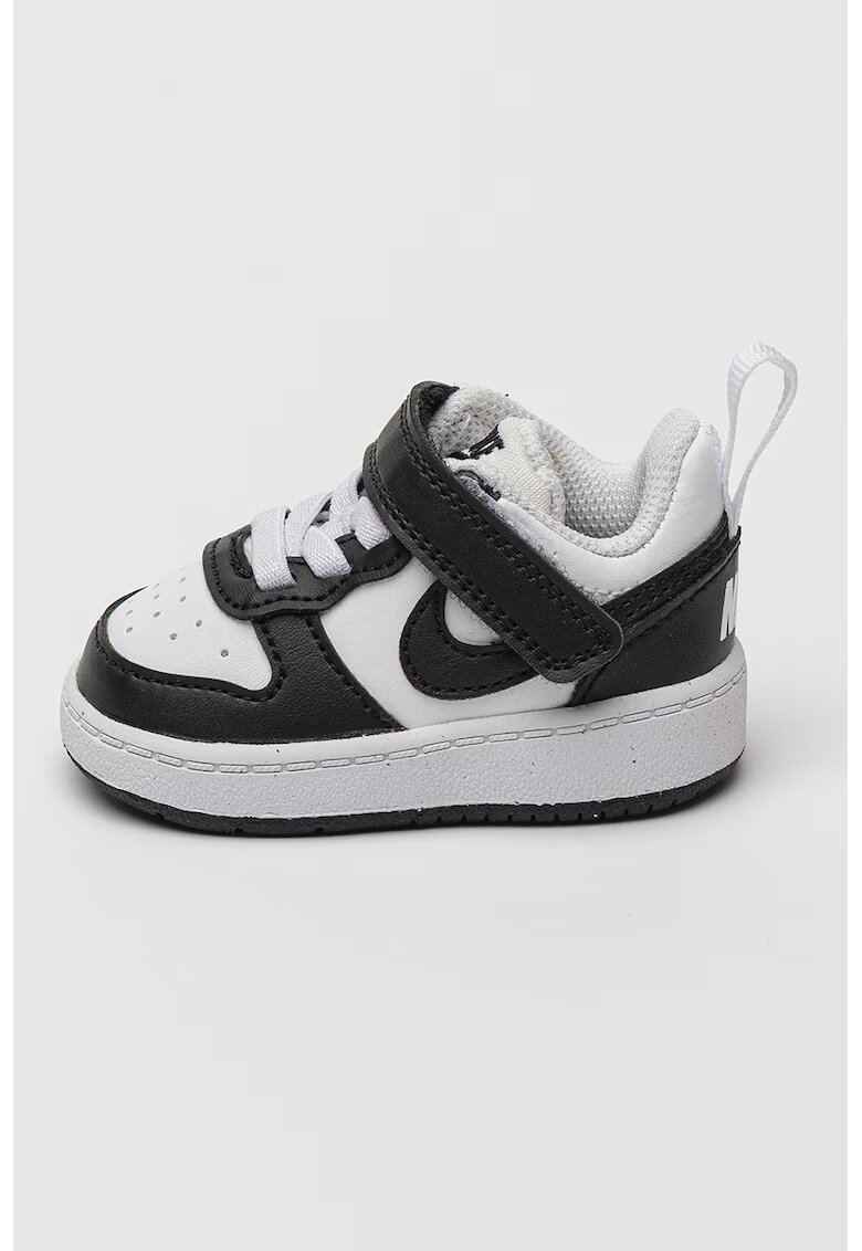 Nike Спортни обувки Court Borough с велкро - Бял/Избеляло черно