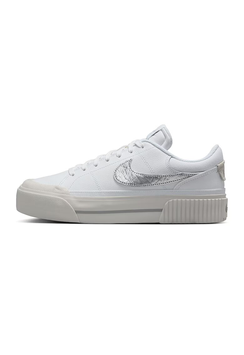 Nike Спортни обувки Court Legacy Lift - Бял/Сребрист