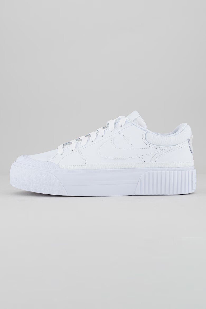 Nike Спортни обувки Court Legacy от кожа и еко кожа Мръснобял