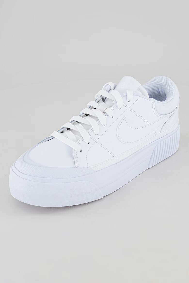 Nike Спортни обувки Court Legacy от кожа и еко кожа Мръснобял