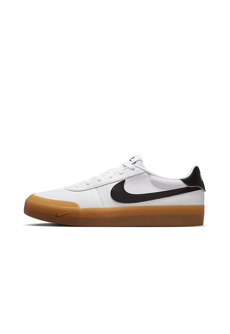 Nike Спортни обувки Court от еко кожа - Черен/Бял