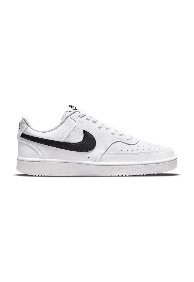 Nike Спортни обувки Court Vision Low Next Nature от еко кожа - Бял/Черен
