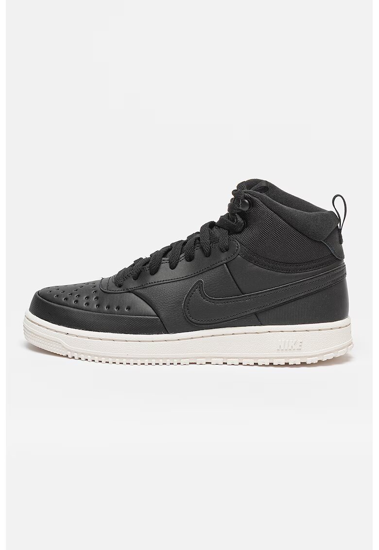 Nike Спортни обувки Court Vision Mid WNTR с кожа