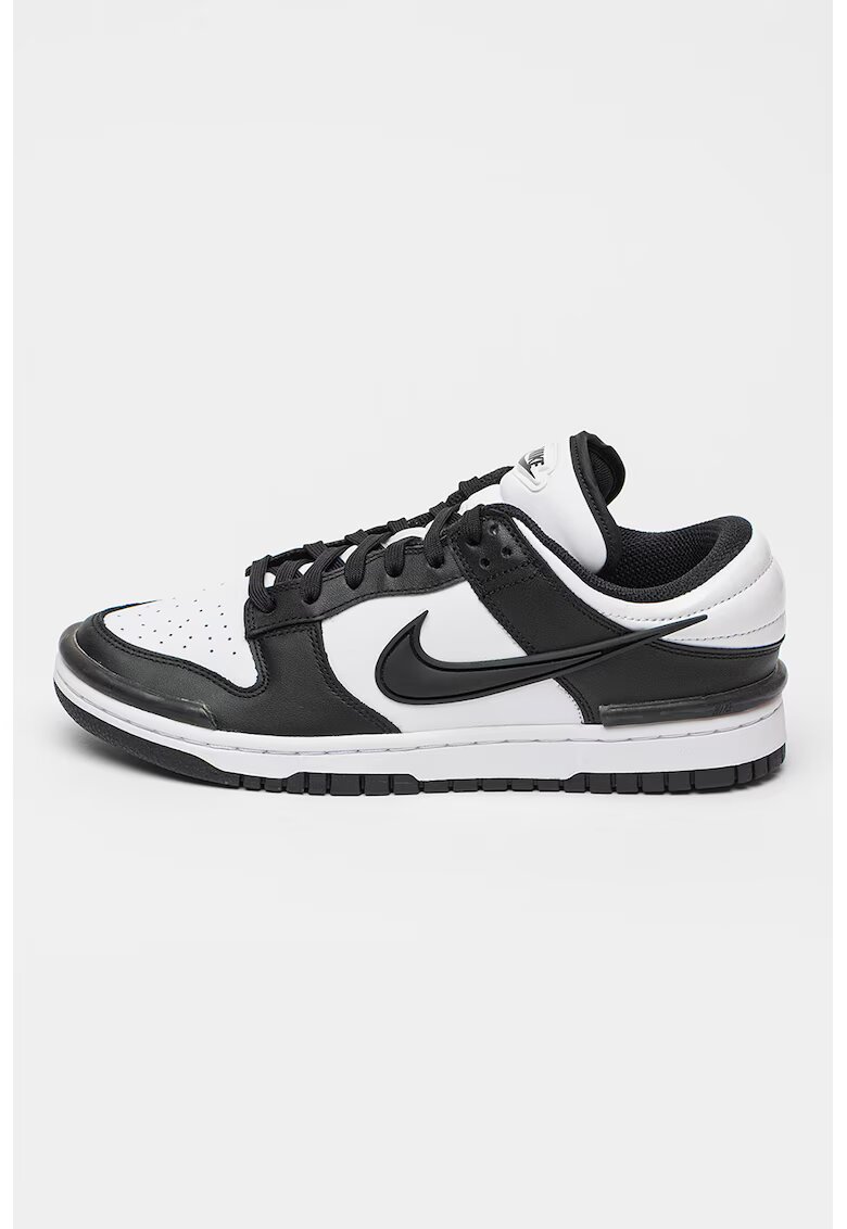 Nike Спортни обувки Dunk Low Twist от кожа и еко кожа - Бял/Черен