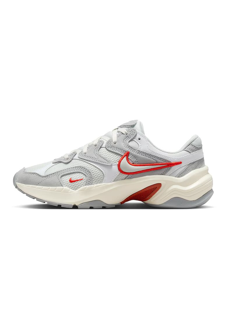 Nike Спортни обувки с велур - Червен/Светло