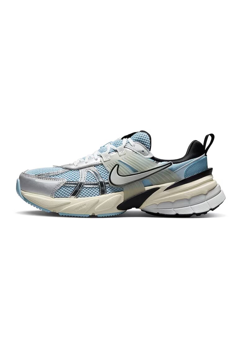 Nike Спортни обувки V2K Run с нисък профил и мрежа - Син/Сребрист