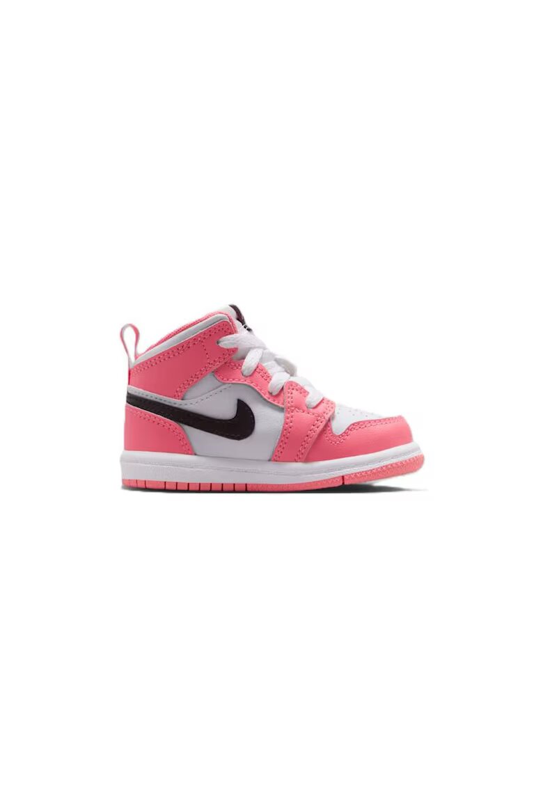 Nike Спортни обувки за деца JORDAN 1 MID BT - Екологична кожа - Розов