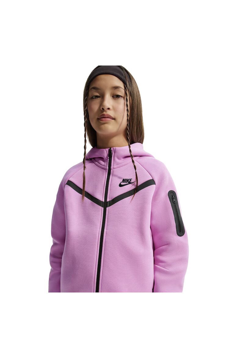 Nike Суичър G Nsw Tch Flc Hd Fz Ls - Pd HV8695503