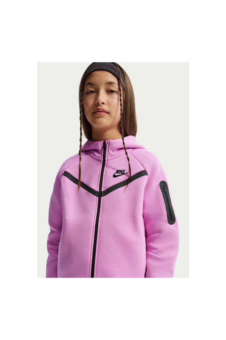 Nike Суичър G Nsw Tch Flc Hd Fz Ls - Pd HV8695503