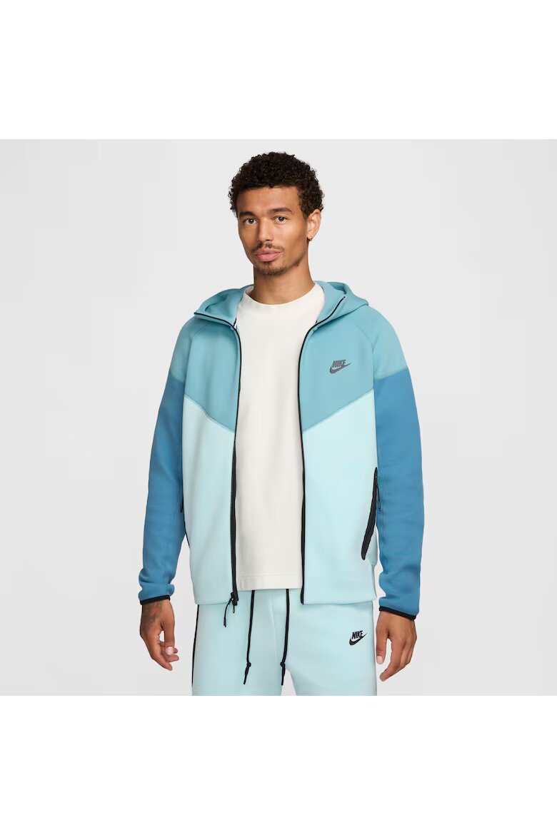 Nike Суичър с качулка Bluza M Tech Fleece Fz Wr Син