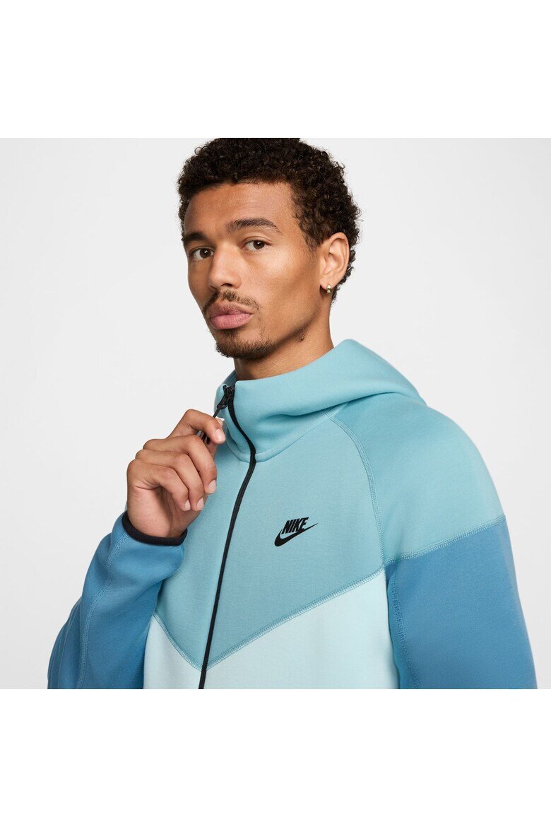 Nike Суичър с качулка Bluza M Tech Fleece Fz Wr Син