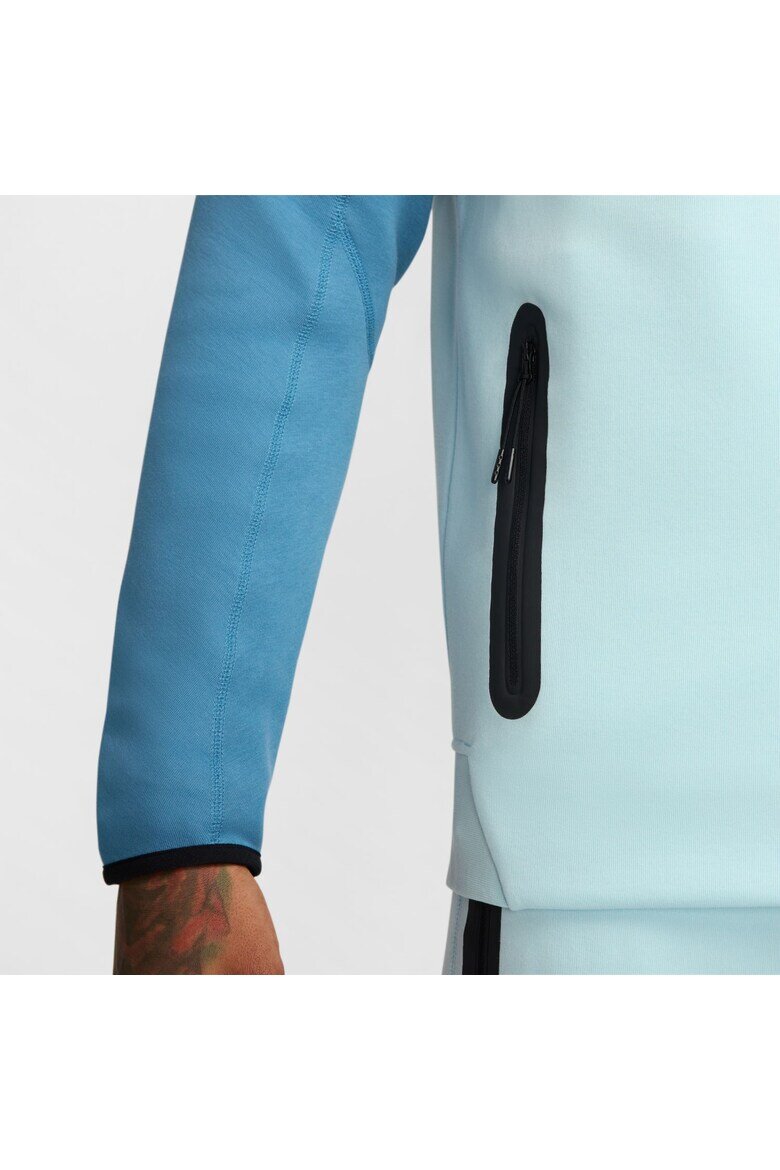 Nike Суичър с качулка Bluza M Tech Fleece Fz Wr Син