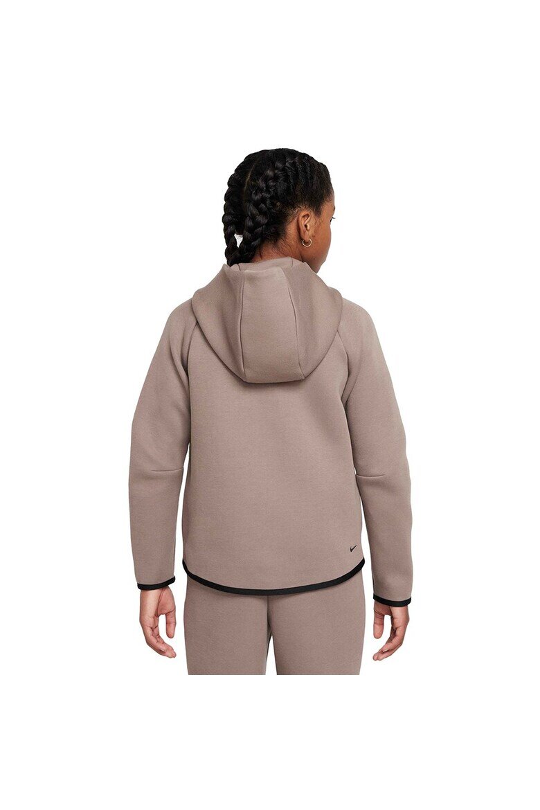 Nike Суичър Sportswear Tech FL JR HV8695-214 Момичета Кафяв
