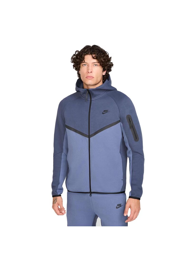 Nike Суичър Tech Windrunner FL HV0949-437 - мъжки - син - Син
