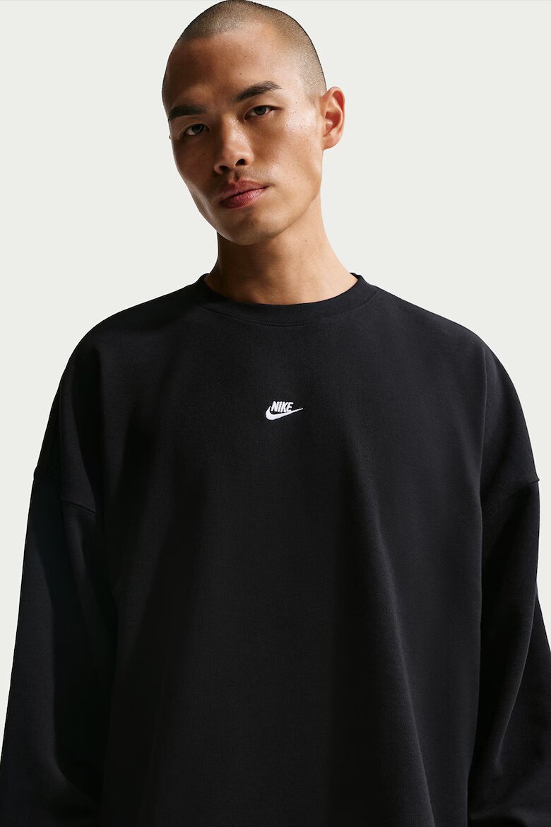 Nike Суитшърт Club с регулируем подгъв Черен