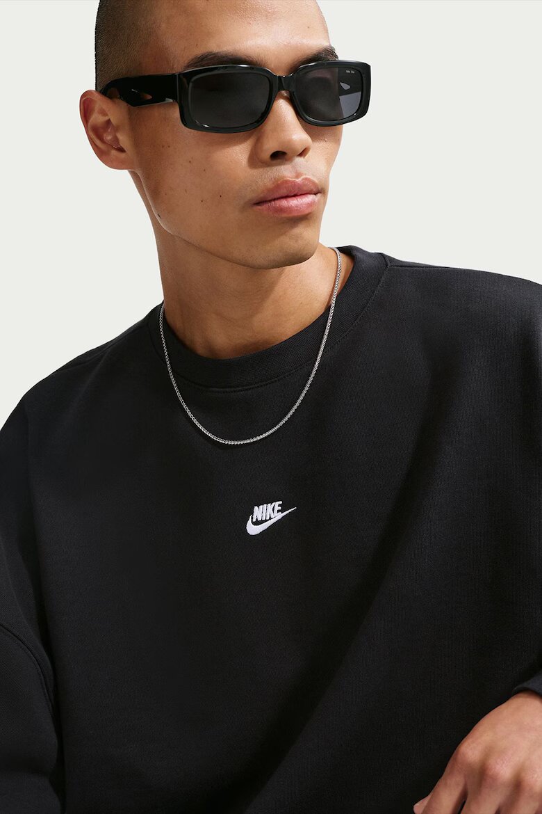 Nike Суитшърт Club с регулируем подгъв Черен