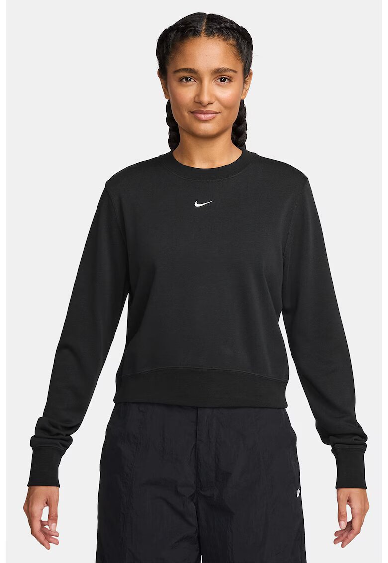 Nike Суитшърт с лого - Бял/Черен