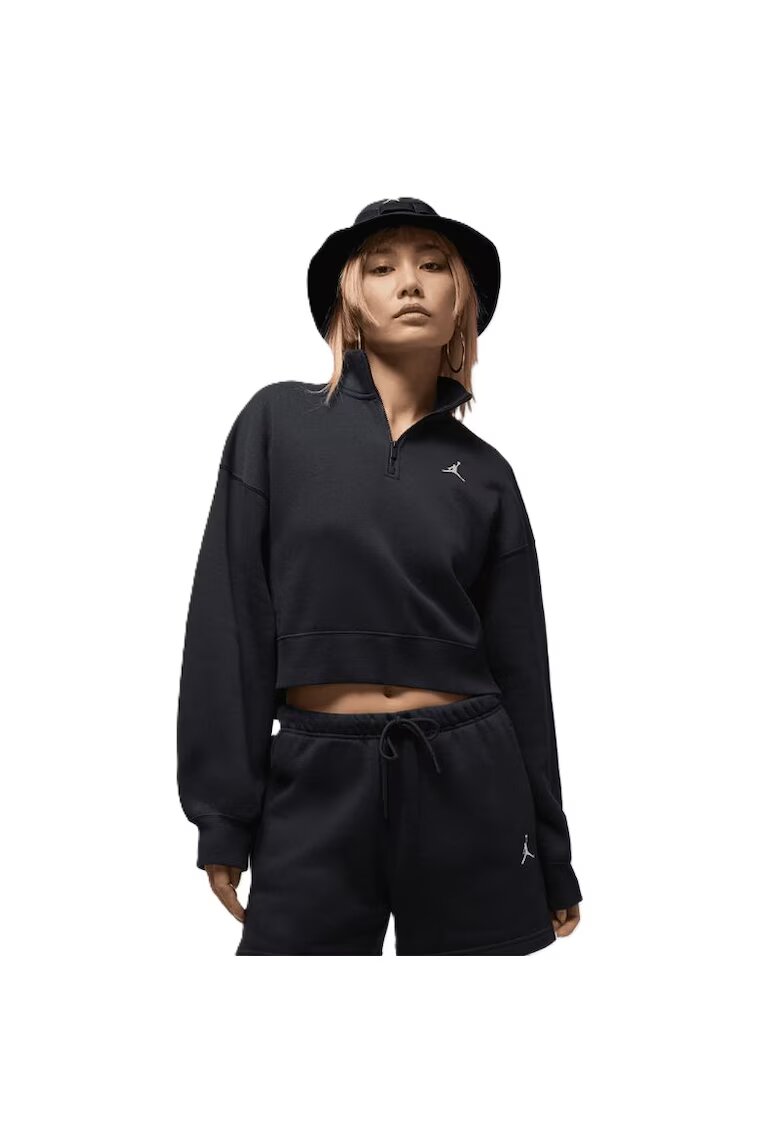 Nike Суитшърт с цип W J BRK FLC QZ TOP-IH2391-010