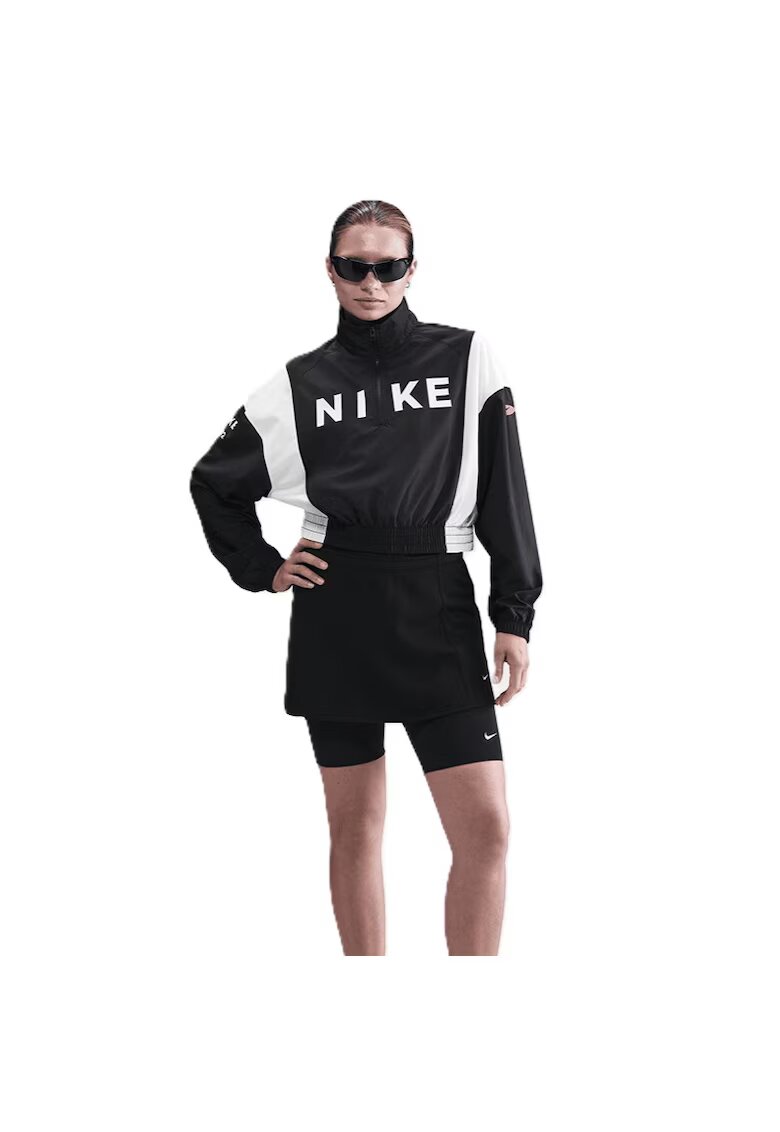 Nike Суитшърт с цип W NSW CLSSC WVN REMIX LTWT PO-IH8478-010
