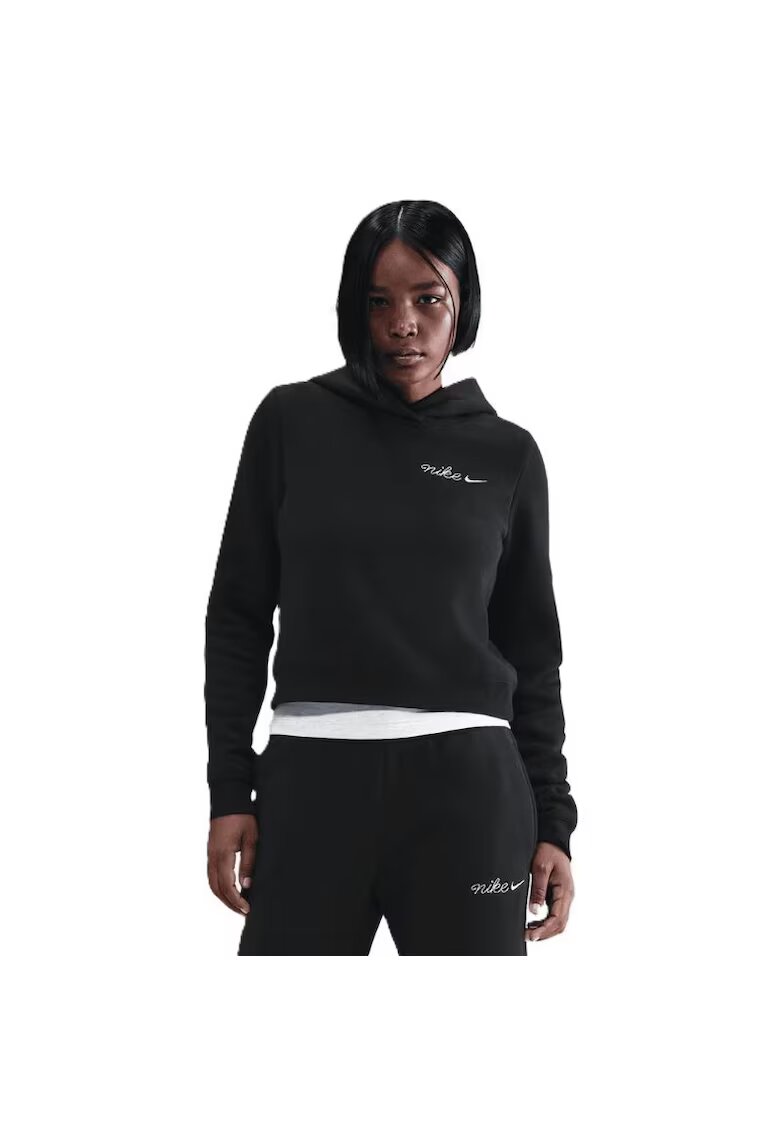 Nike Суитшърт W NSW PHNX FLC SHRUNKEN HOODIE-IM7494-010