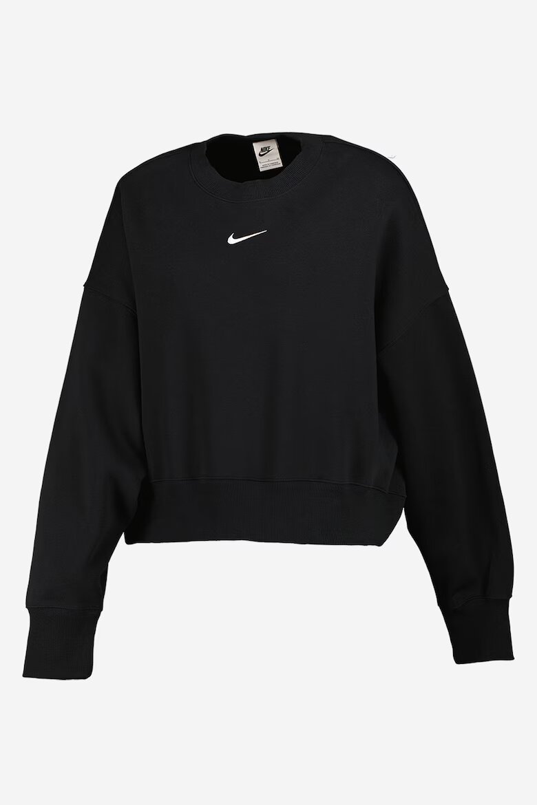 Nike Свободен суитшърт Phoenix с паднали ръкави Черен