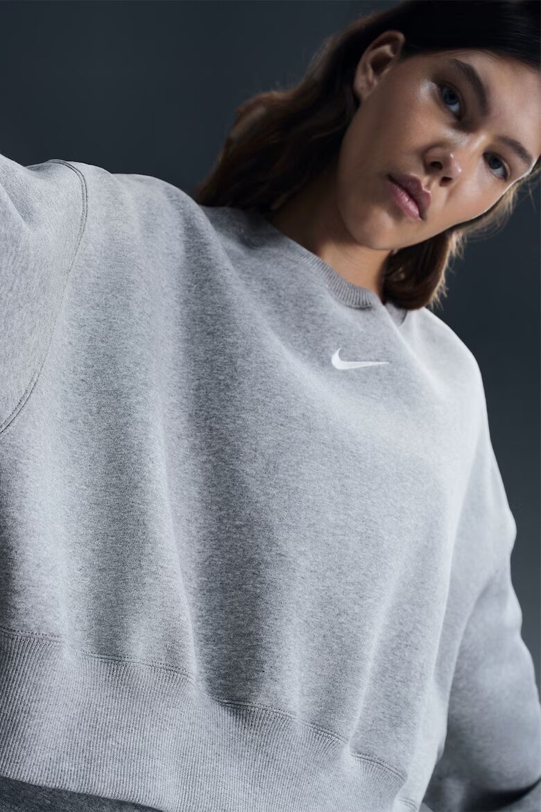 Nike Свободен суитшърт Phoenix с паднали ръкави Сив меланж