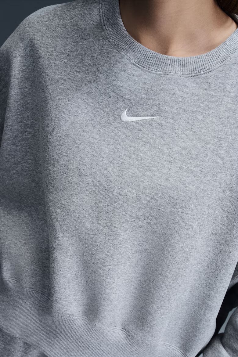 Nike Свободен суитшърт Phoenix с паднали ръкави Сив меланж