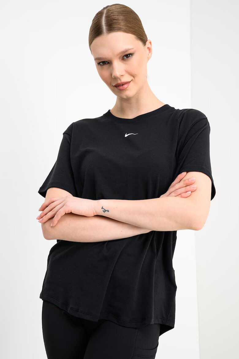 Nike Свободна фитнес тениска One Бял/Черен