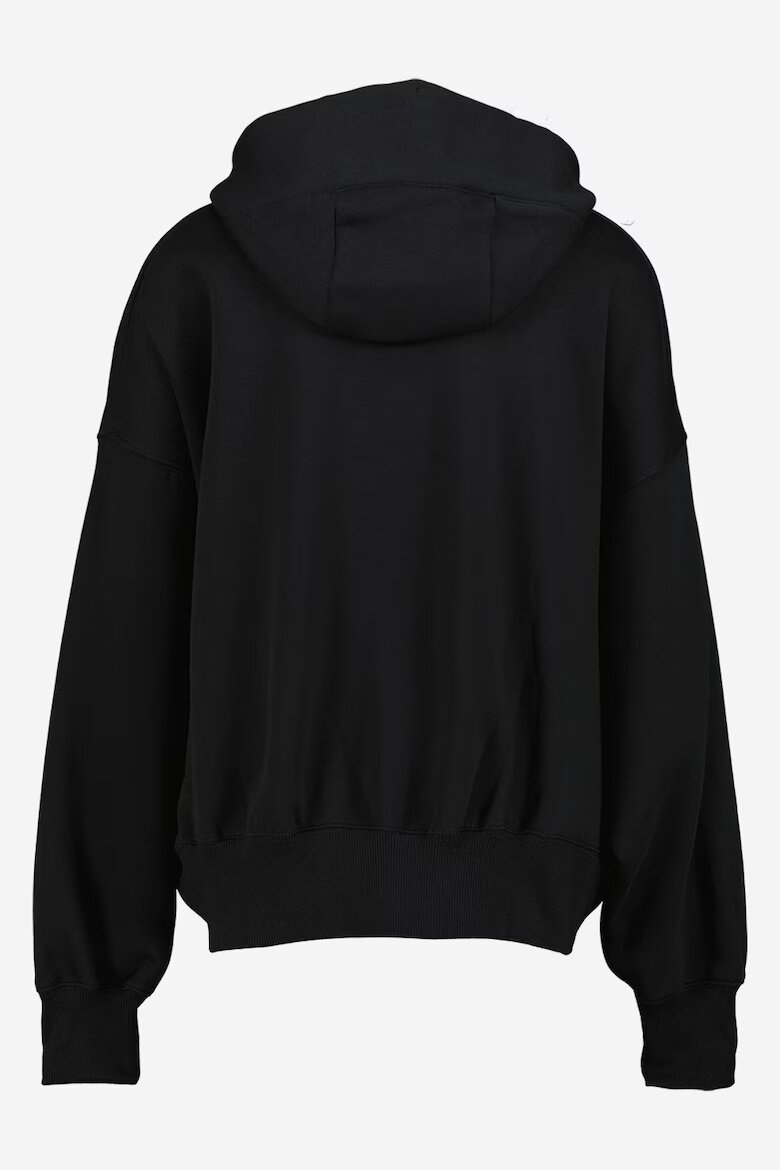 Nike Свободно худи Phoenix с джоб кенгуру Черен