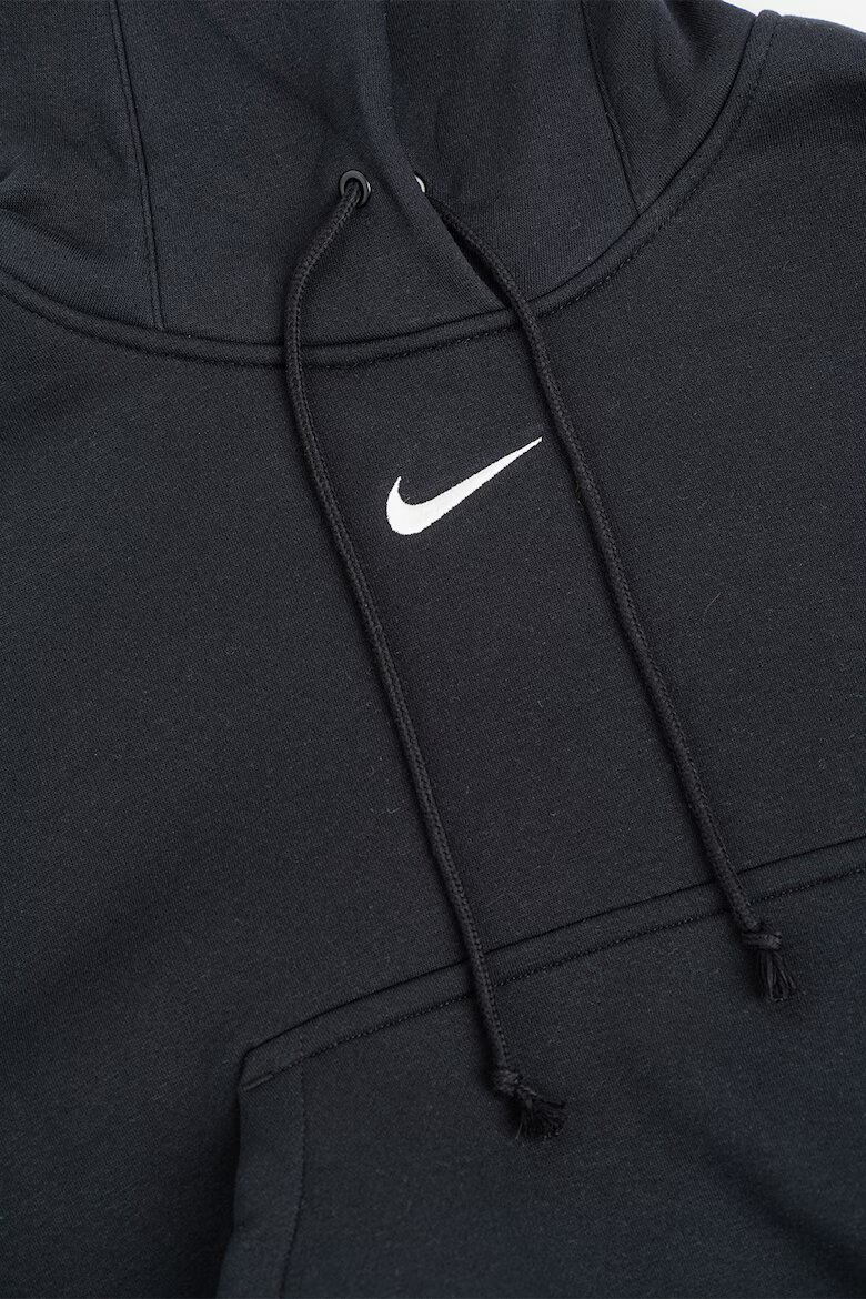 Nike Свободно худи Phoenix с джоб кенгуру Черен