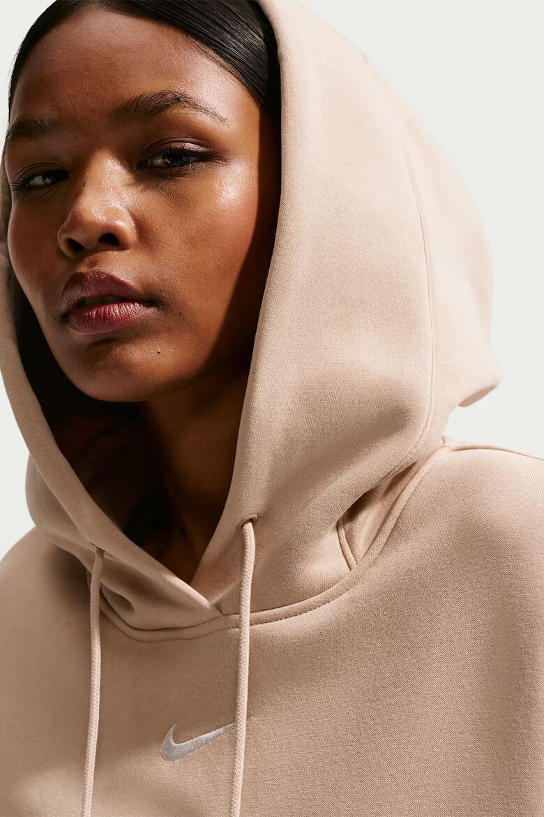 Nike Свободно худи Phoenix с джоб кенгуру Праскова