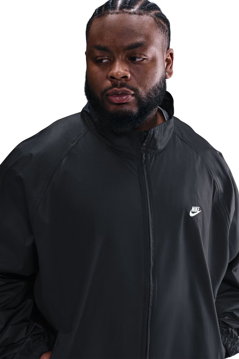 Nike Свободно яке с реглан ръкави Бял/Черен