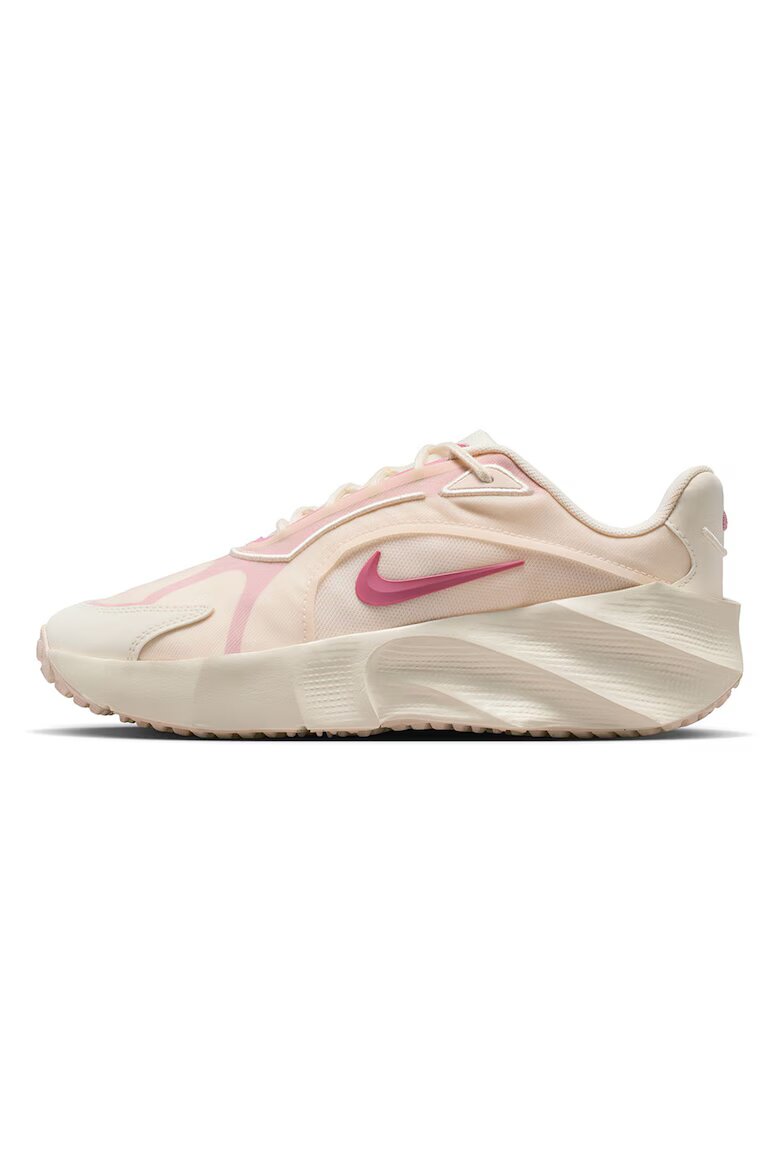 Nike Текстилни спортни обувки Aura Edge от еко кожа Розово/Крем